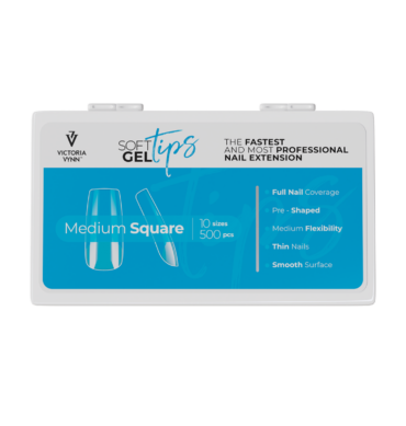 SOFT GEL TIPS Medium Square 500