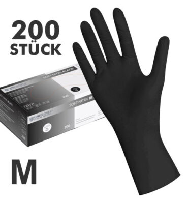 Nitril SOFT 200 Handschuhe, schwarz, Gr. M (7-8)