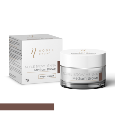 Henna-Puder für die Augenbrauen von Noble Brow - Medium Brown