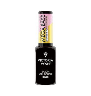 Gel Polish Mega Base Shimmer Pink 8 ml