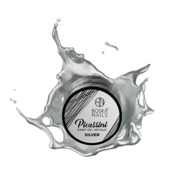Painting Gel Picassini Metalic Paint Gel Silver Boska Nails 5 ml